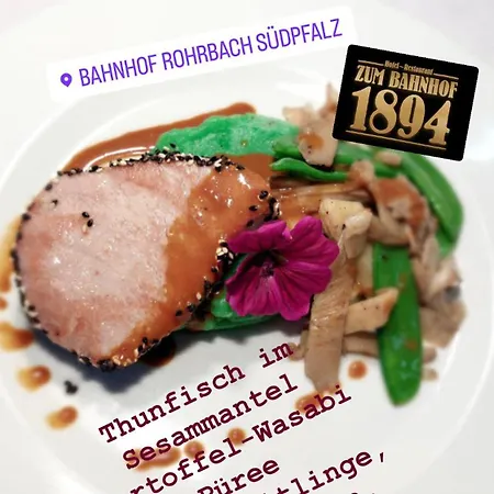 Zum Bahnhof 1894 Hotel Rohrbach (Sudliche Weinstrasse)